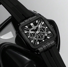 REWARD RD833569M Men's Skeleton Chronograph Watch — All Black Edition