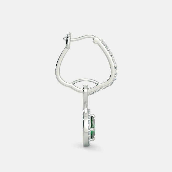 Emerald Bloom Earrings- 925 SILVER