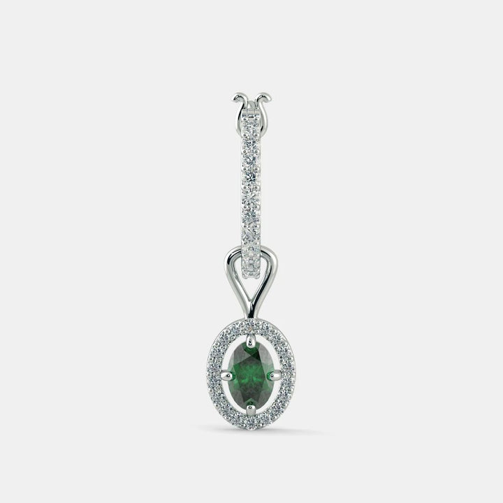 Emerald Bloom Earrings- 925 SILVER