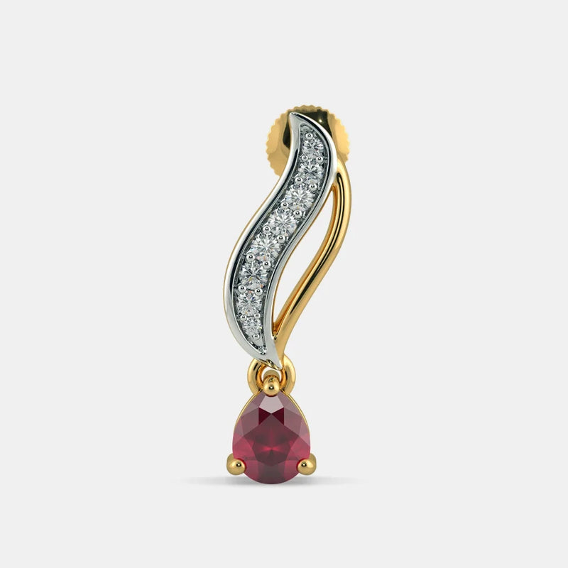 The Panache Drop Earrings - 925 SILVER detail view