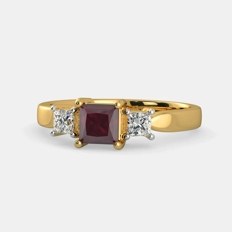 Rosalia Ruby Ring detail view