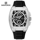 Naviforce Tonneau chronograph watch on wrist