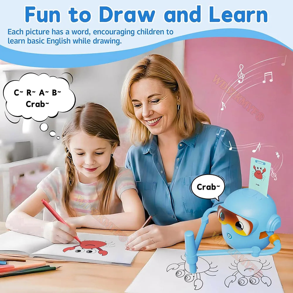 Automatic Intelligent Drawing Robot Enlightenment Intelligent Drawing Robot Teaching Aid Educational Early Childhood Machine Toy