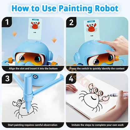 Automatic Intelligent Drawing Robot Enlightenment Intelligent Drawing Robot Teaching Aid Educational Early Childhood Machine Toy