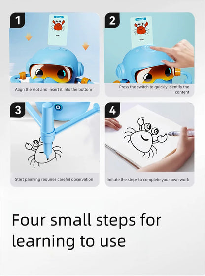 Automatic Intelligent Drawing Robot Enlightenment Intelligent Drawing Robot Teaching Aid Educational Early Childhood Machine Toy