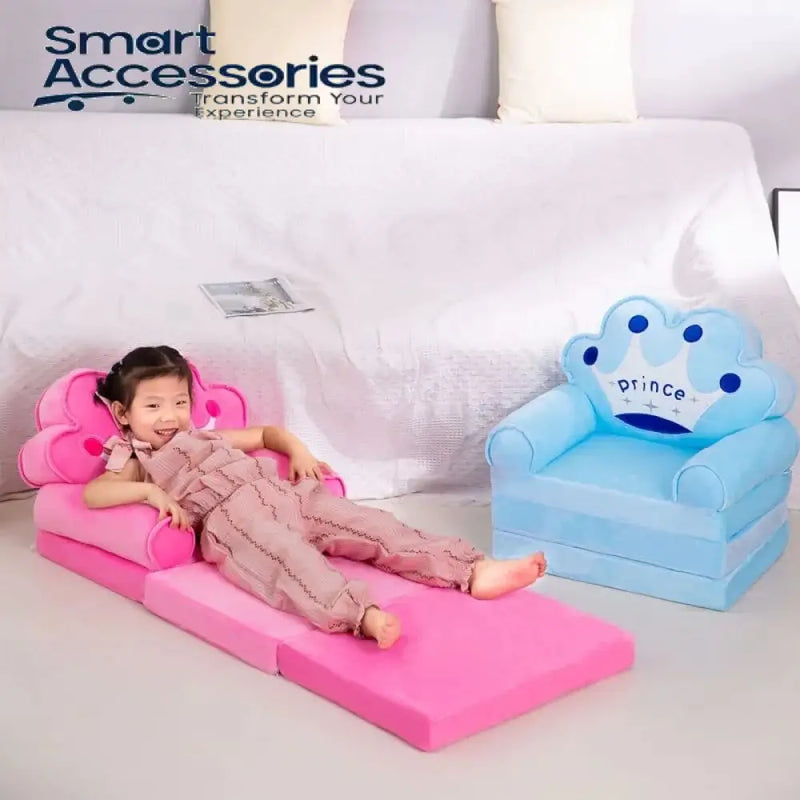Foldable Kids Sofa Chair & Bed detail view