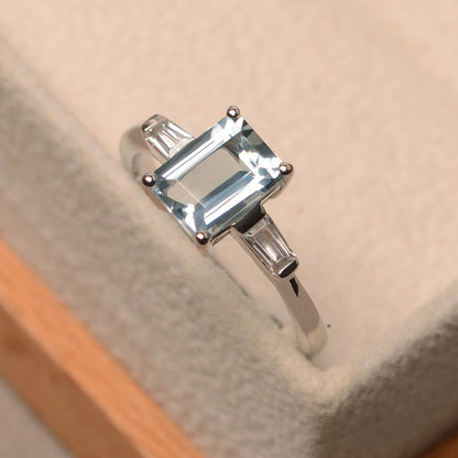 Promise Aquamarine Ring