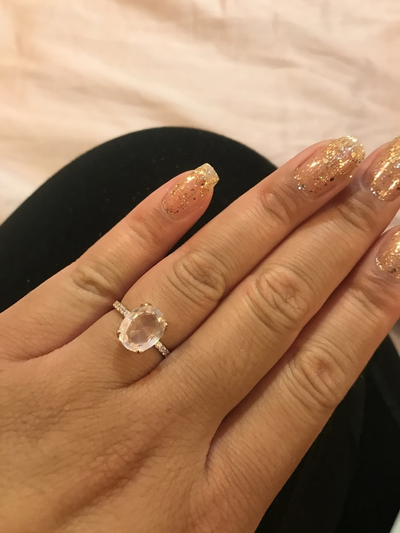 ROSE QUARTZ RING