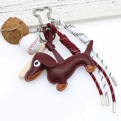 Sausage Dog Keychain Pendant