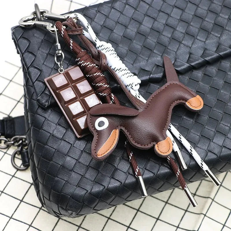 Sausage Dog Keychain Pendant detail view