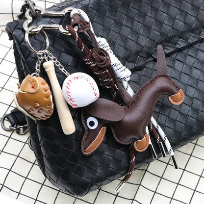 Sausage Dog Keychain Pendant