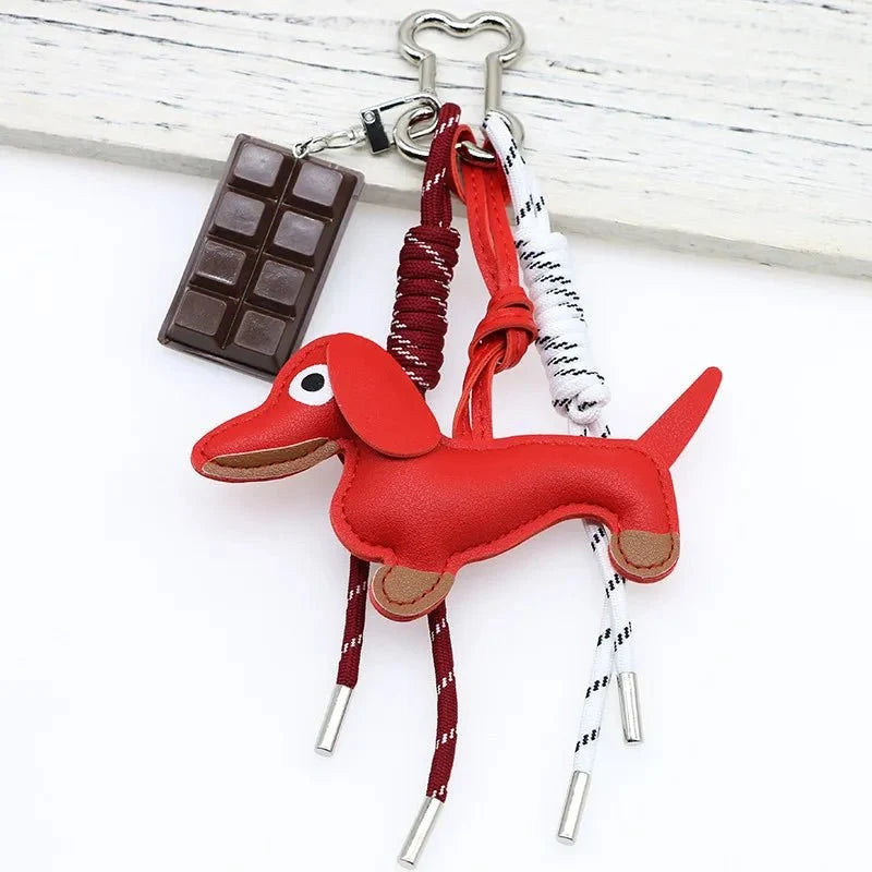 Sausage Dog Keychain Pendant