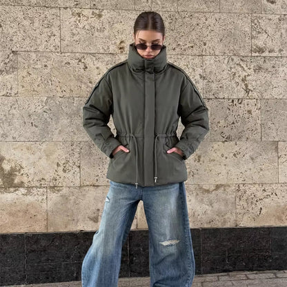 Mary Oversized Drawstring Waist Puffer Jacket