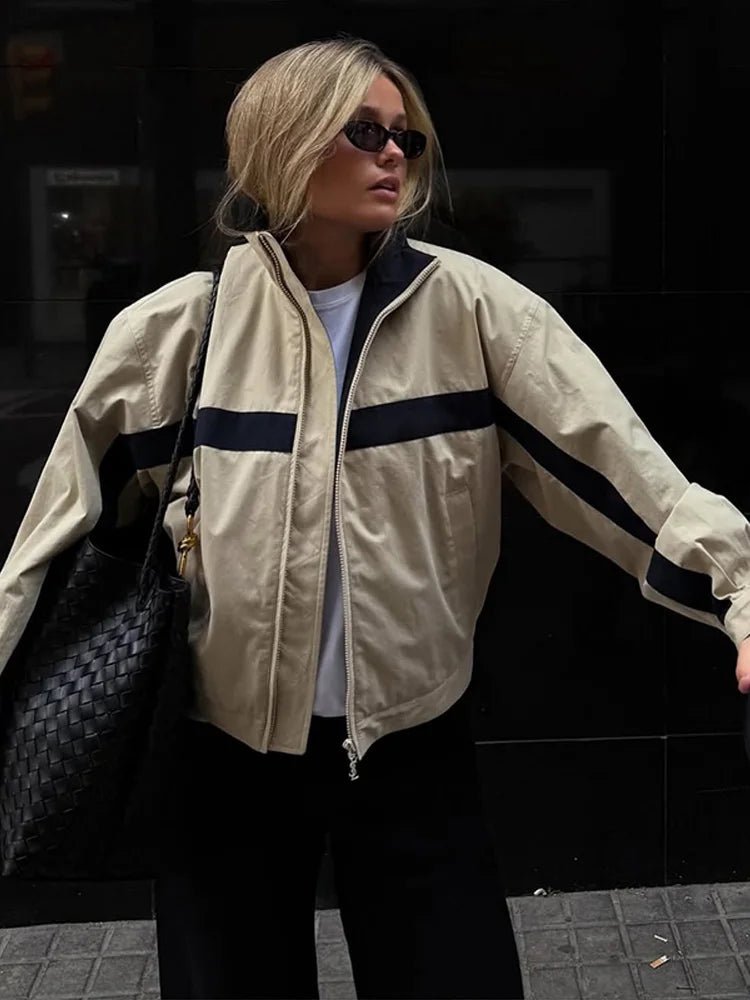 Audrey Oversized Bomber Jacket