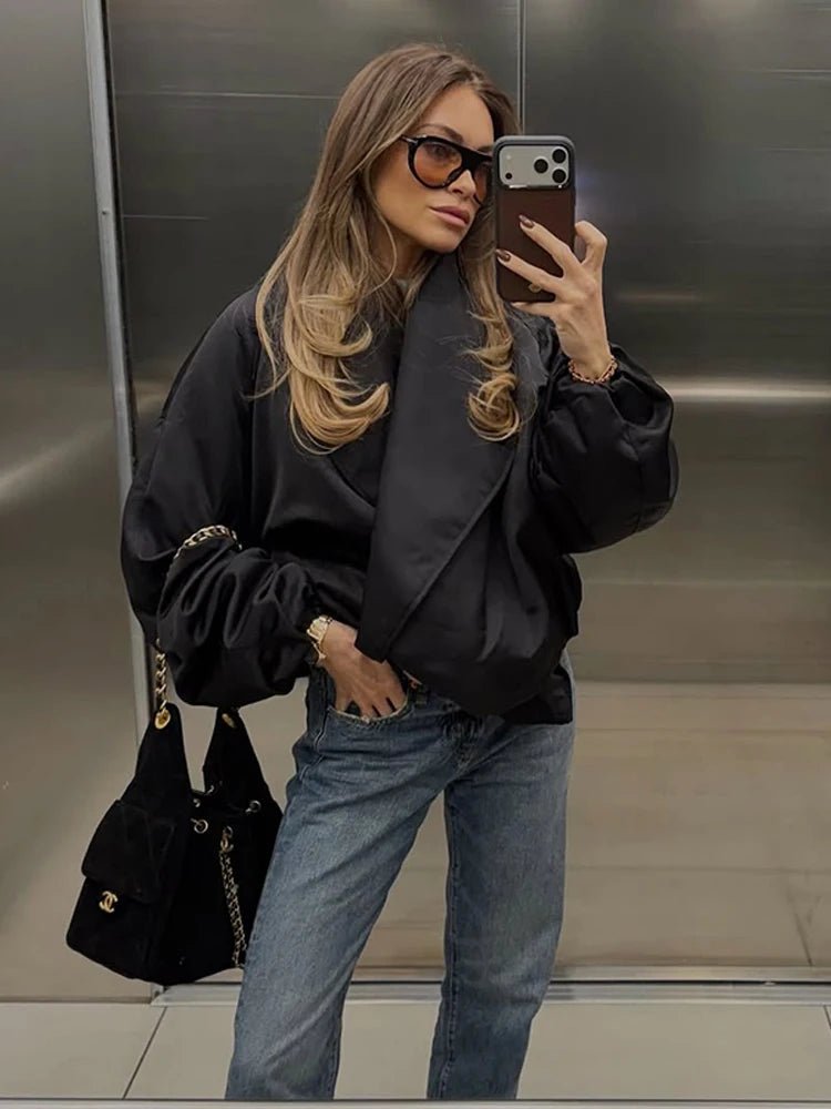 Carmen Oversized Bomber Jacket