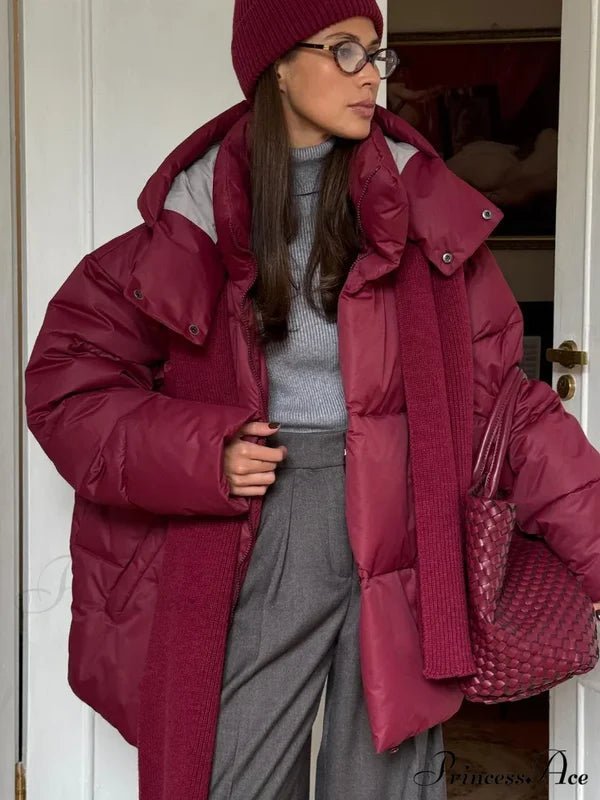 Leila Oversized Detachable Hood Puffer Jacket